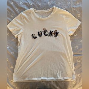 Lucky Brand Embroidered Logo T-Shirt